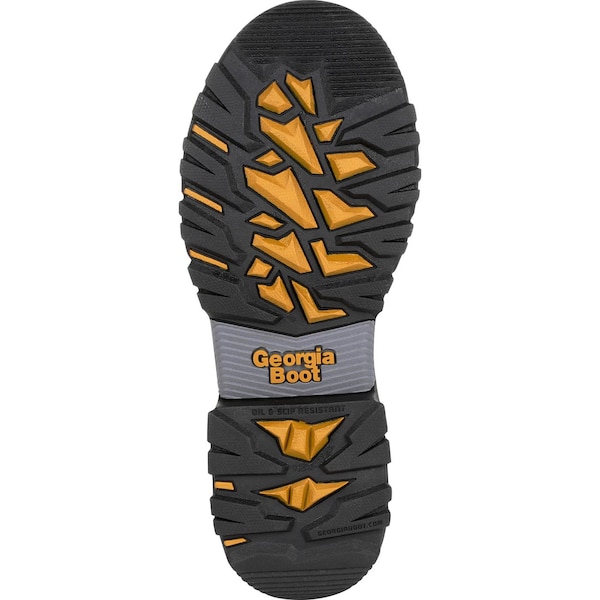 Georgia Boot Rumbler, Men's Composite Toe Work Boot, Black/Brown, 8, M, GB00284 - GB00284