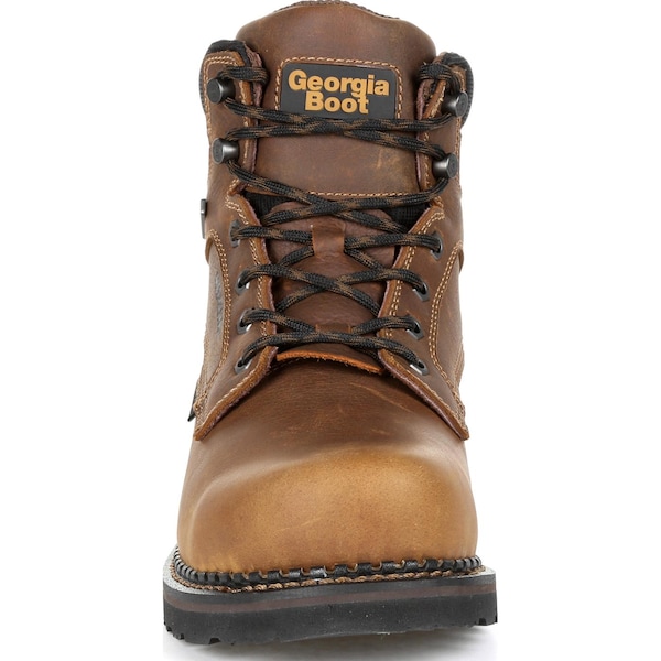 Georgia Boot Men's Met-Guard Waterproof Work Boot, 8.5 M, Steel Toe, Brown, GB00322 - GB00322