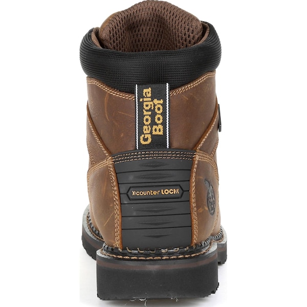 Georgia Boot Men's Met-Guard Waterproof Work Boot, 8.5 M, Steel Toe, Brown, GB00322 - GB00322