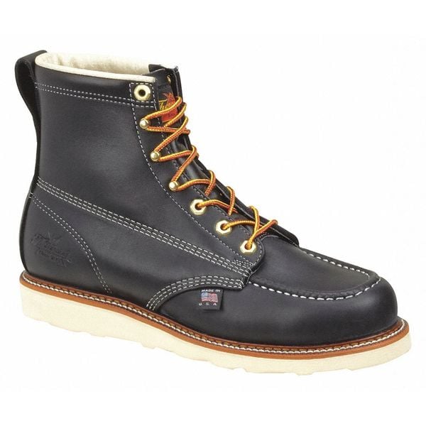Thorogood Shoes Men's Boot, Black, Moc Toe, 6", 10 D, PR, 10 D, Black - 814-6201100D