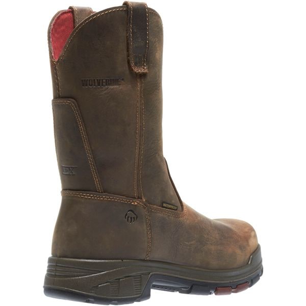 Wolverine Cabor EPX, Men's 10 in Composite Toe Wellington Boot, Dark Brown, 9, M, W10318 - W10318