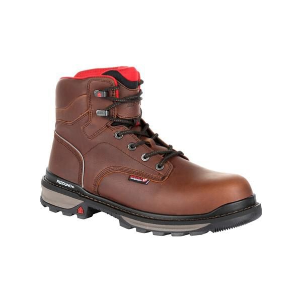 Rocky Rams Horn, Men's 6 in Composite Toe Work Boot, Dark Brown, 11.5, M, RKK0257 - RKK0257