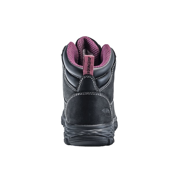 Avenger Safety Footwear Women Aluminum Toe FLIGHT AT, WOMENS PR, Black, 10, Medium - A7472-10M