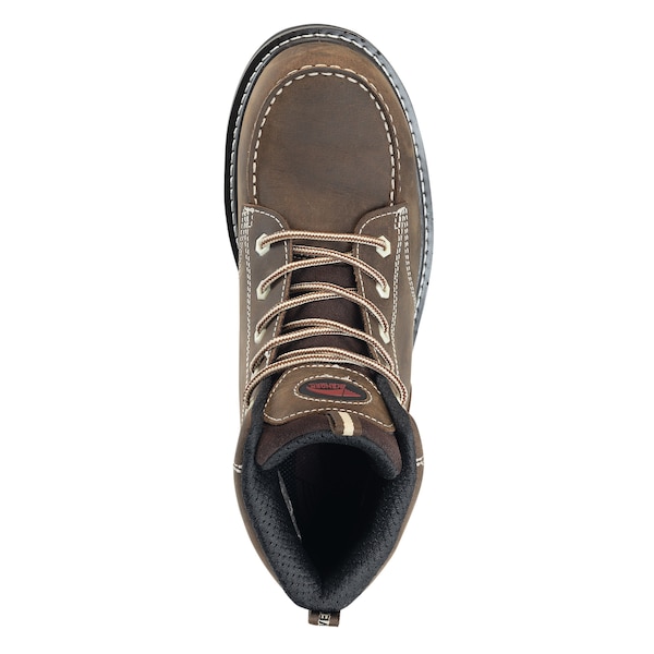 Avenger Safety Footwear Men's Soft Toe MOC Wedge Work Boot, Brown, 10.5, Medium, A7607 - A7607-10.5M