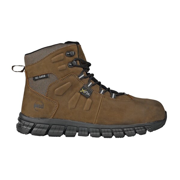 Hoss Boot Co Tikaboo, Men's Composite Toe Work Boot w/Met Guard, Brown, 11, M, 60240 - 60240