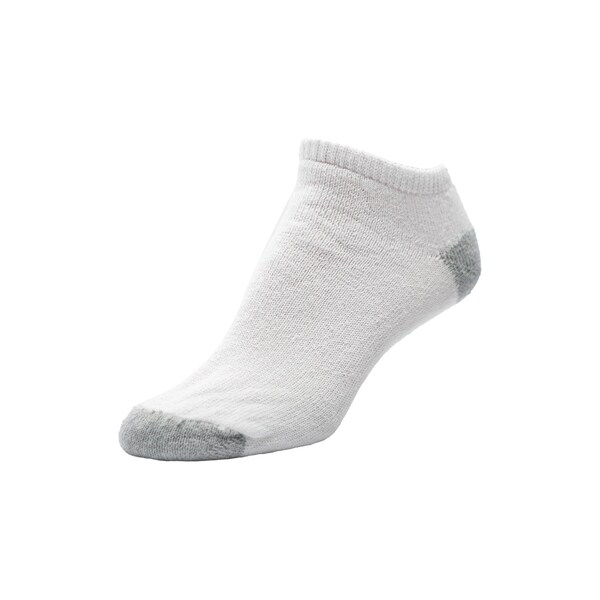 Railroad Sock Women's Sport No Show Socks, Size 5-10, White/Grey, 3PK - 3884