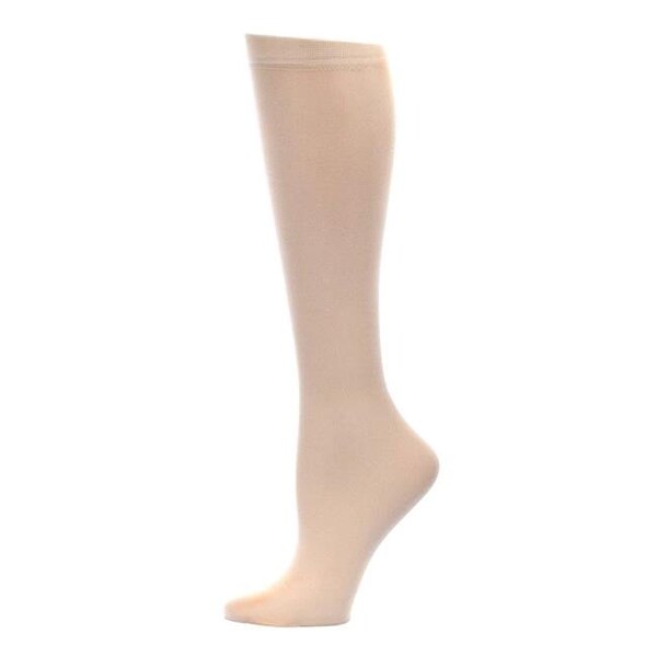 Celeste Stein Celeste Stein Celeste-Stein-CMPSQ-3-SKN 20-30 mmHg Womens Compression Sock with Skin Solid Pattern; Skin - Queen - CELESTE-STEIN-CMPSQ-3-SKN