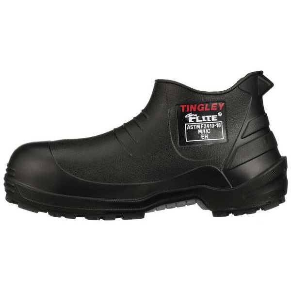Tingley Unisex Flite Rubber Shoe, Composite Toe, Black, M12 - 27211