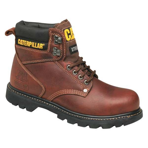 Cat Footwear Second Shift, Men's Work Boots, 11 M, Leather, 6 in Height, Tan - P72365 11.0M