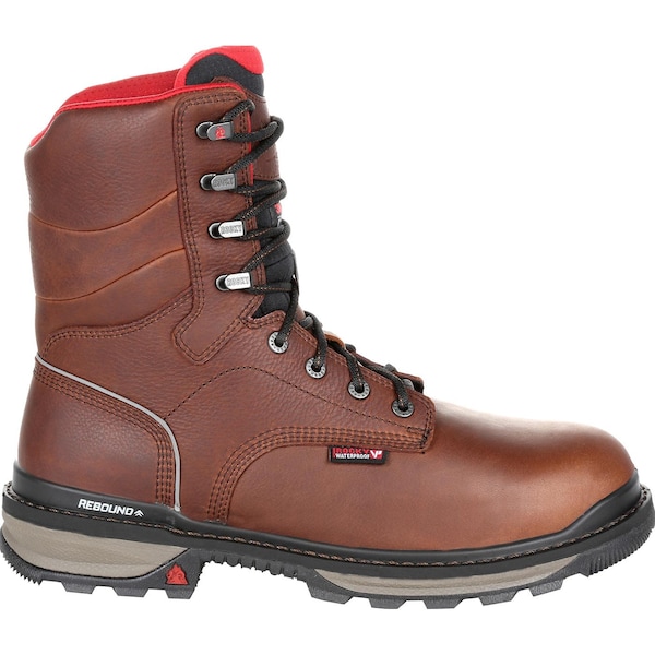 Rocky Rams Horn, Men's 6 in Composite Toe Insulated Work Boot, Dark Brown, 9, W, RKK0284 - RKK0284