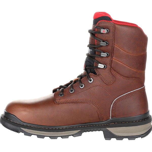 Rocky Rams Horn, Men's 6 in Composite Toe Insulated Work Boot, Dark Brown, 9, W, RKK0284 - RKK0284