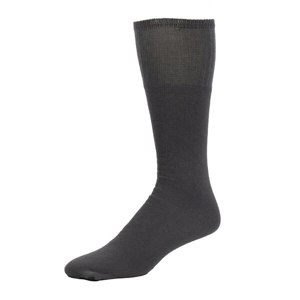 Railroad Sock Men's Tube Socks, Size 6-12 M, Charcoal, 6PK - 6076