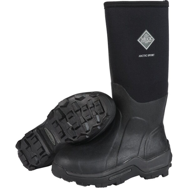 Muck Boot Co Men's Arctic Sport Waterproof Tall Boot, 16.5 in Height, Black, 10 - ASP000-10