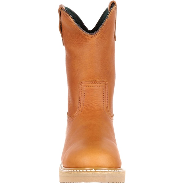 Georgia Boot Men's Wedge Work Boot, 8 M, SPR Leather, 10 in Height, Barracuda Gold - G5153