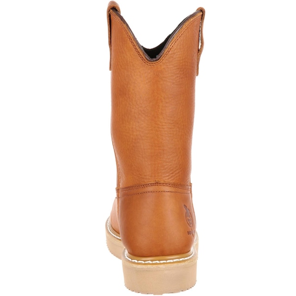 Georgia Boot Men's Wedge Work Boot, 8 M, SPR Leather, 10 in Height, Barracuda Gold - G5153
