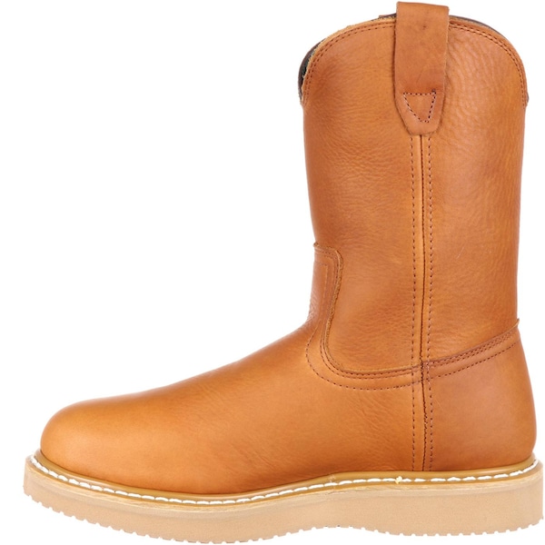Georgia Boot Men's Wedge Work Boot, 8 M, SPR Leather, 10 in Height, Barracuda Gold - G5153
