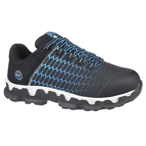 Timberland Pro Men's Athletic Shoe, Alloy Toe, Nylon Upper, Polyurethane Outsole, Lace Up, Black/Blue, 8 M - TB0A1HRU001