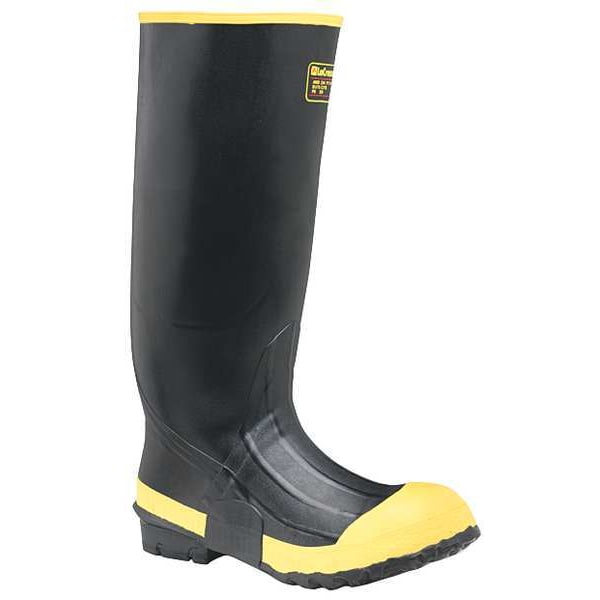 Lacrosse Men's Rubber Boot, 12 Steel Toe, 16" H, Black, 101110 - 101110