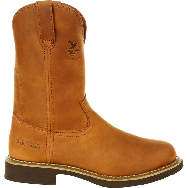 Georgia Boot Carbo-Tec, Men's Carbo-Tec Wellington, 10 2E, SPR Leather, 11 in Height, Prairie Chestnut - G5814