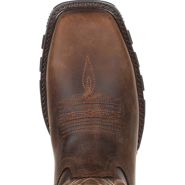 Durango Men's Waterproof Western Work Boot, 10 M, Steel Toe, 11 in H, Burly Brown, DDB0206 - DDB0206