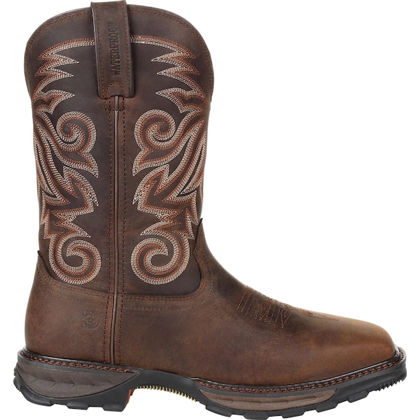 Durango Men's Waterproof Western Work Boot, 10 M, Steel Toe, 11 in H, Burly Brown, DDB0206 - DDB0206