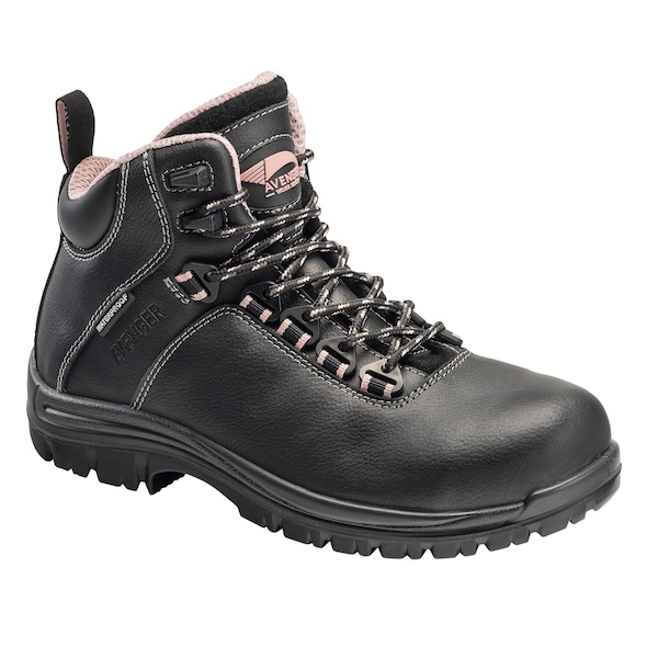 Avenger Safety Footwear Women Composite Toe BREAKER CT, WOMENS PR, Black, 6.5, Wide - A7287-6.5W