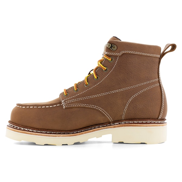 Frye Supply Mens Brown Steel Toe 6 in Waterproof, 10 W, 5 H, Brown - FR40302