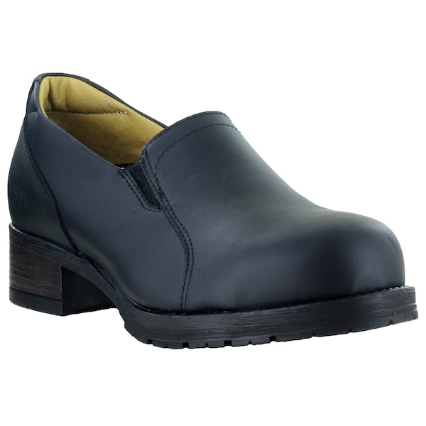 Mellow Walk Safety Women's Steel Toe, Thermal Rubber Outsole, Black, 5.5 D - 402109BLK055