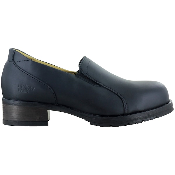 Mellow Walk Safety Women's Steel Toe, Thermal Rubber Outsole, Black, 5.5 D - 402109BLK055