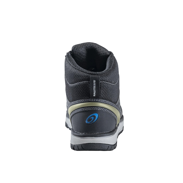 Nautilus Safety Footwear Men Aluminum Toe Size 8.5 URBAN AT, MENS PR, Black, Olive, 8.5, Medium - N1463-8.5M
