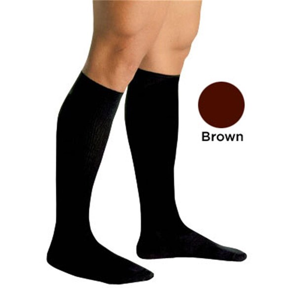 Blue Jay 20-30 mmHg Mens Firm Support Socks, Brown - Extra Large - BJ345BRXL