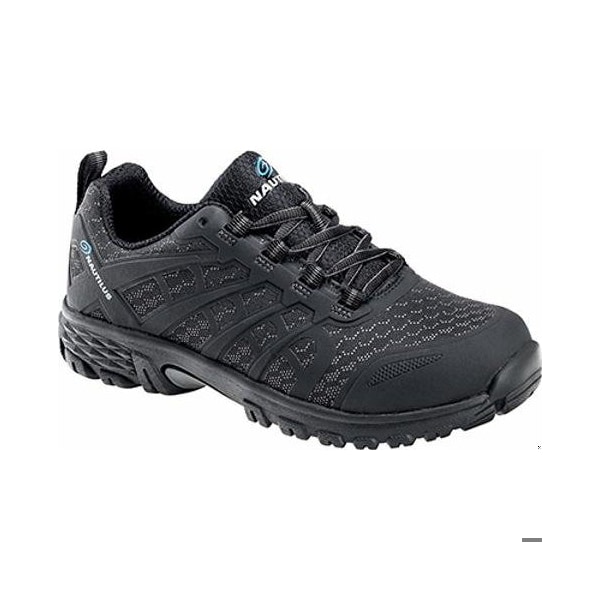 Nautilus Safety Footwear Men Soft Toe Size 10 STRATUS SOFT TOE PR, MENS PR, Black, 10, Wide - N4611-10W