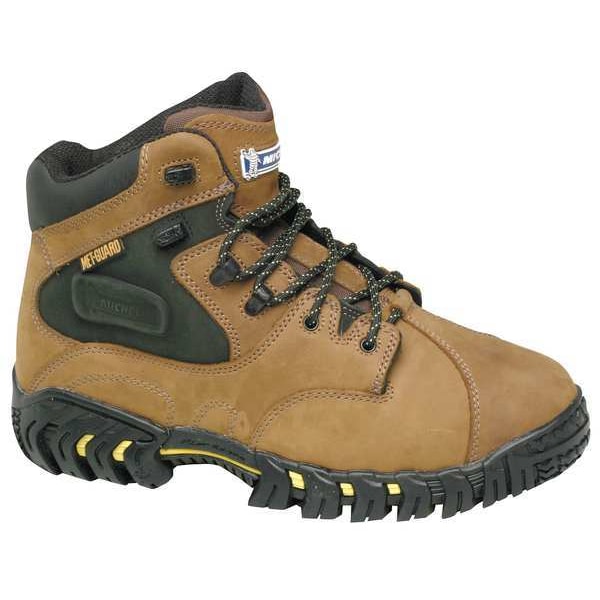 Michelin Men's Work Boot, 10 W, Steel Toe, 6 in H, Brown, XPX763 - XPX763