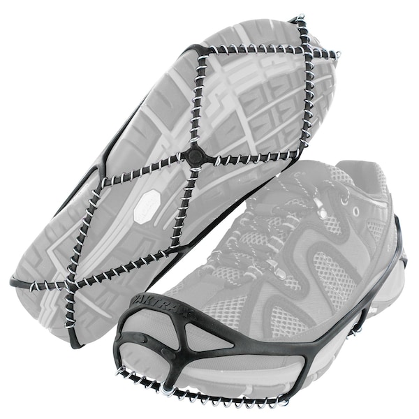 Yaktrax Yaktrax Walk Unisex Poly Elastomer Blend/Steel Snow and Ice Traction Black S Waterproof 1 pair - 08601