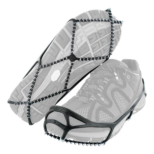 Yaktrax Yaktrax Walk Unisex Poly Elastomer Blend/Steel Snow and Ice Traction Black S Waterproof 1 pair - 08601