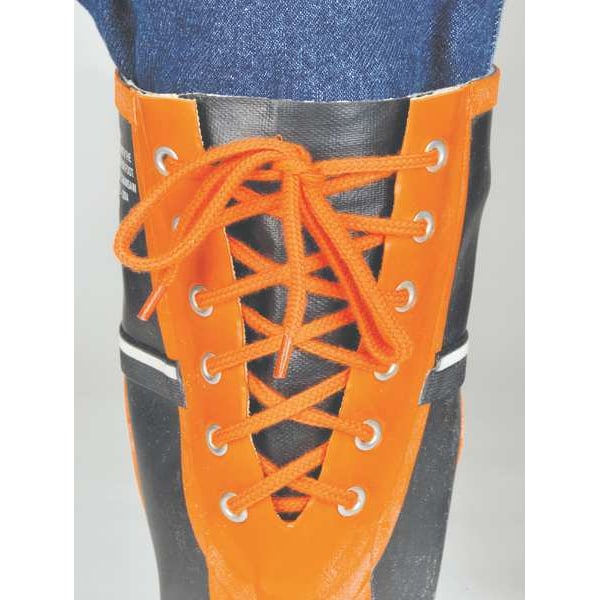 Viking Unisex Class 2 Chainsaw Rubber Boots, 11 Steel Toe, 16 H, Orange/Black, VW64 - VW64-1-11