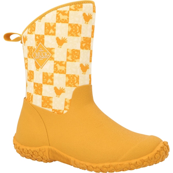 Muck Boot Co Women's Muckster II Mid Rubber Boot, Plain Toe, 10" Height, Yellow, 9 - WM28FRM  M  090