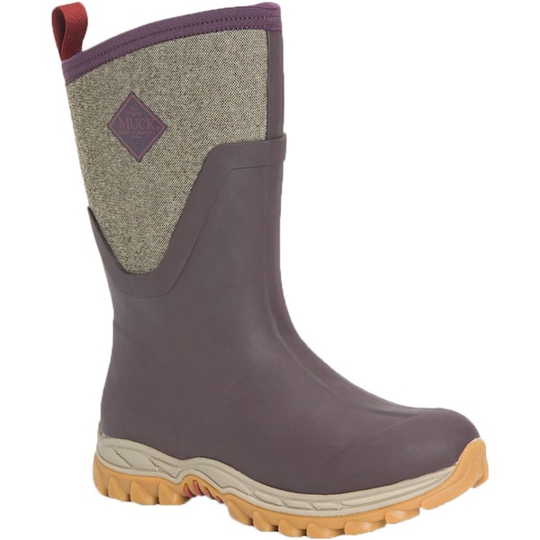 Muck Boot Co Women's Arctic Sport II Waterproof Mid Boot, Plain Toe, 12" Height, Red, 9 - AS2M6TW  M  090