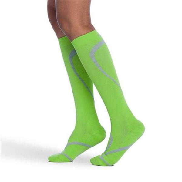 Sigvaris Sigvaris 412CXL54 20-30mmHg Knee High Compression Sock; Extra Large And Long; Lime - 412CXL54
