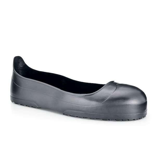 Shoes For Crews Overshoes, Steel Toe, Rubber, 2 in Height, Pull On Closure, SFC-2 Sole, Black, 2XS - 53