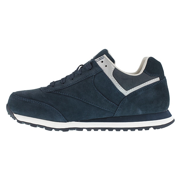 Reebok Men's Athletic Shoe, Steel Toe, Leather Upper, Rubber Outsole, Lace Up, Navy Blue, 5 W - RB1975
