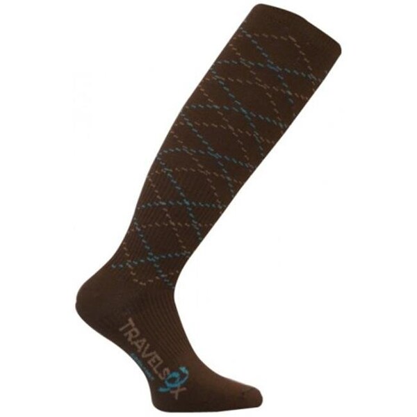 Travelsox Travelsox TS 5000W Patented Graduated Compression OTC Socks 10-18 Mmhg; Brown - Medium - TS5000W_BR_MD