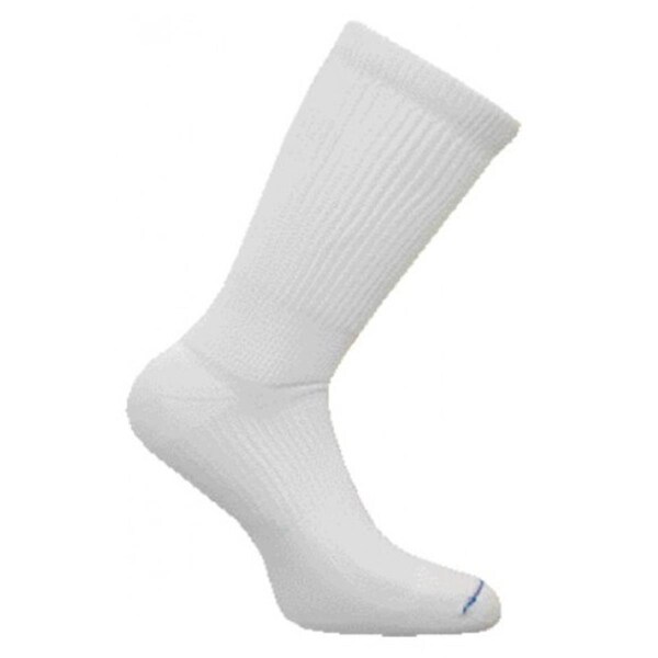 Caresox CS 0156-20 Leg Constriction Free Crew Compression Drystat Socks- White - Large - CS0156-20_W_LG