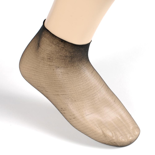Specialty Store Services Mens Try-Ons Disposable Shoe Store Socks, Black 144 Per Box - 2316