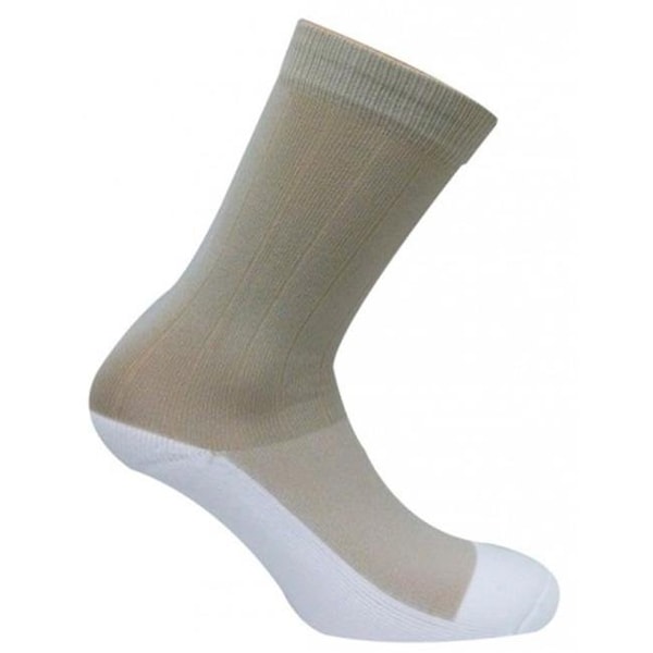 Caresox Caresox CSD 0356 Dress Classic Crew Compression Drystat Socks; Khaki - Extra Large - CSD0356_KH_XLG