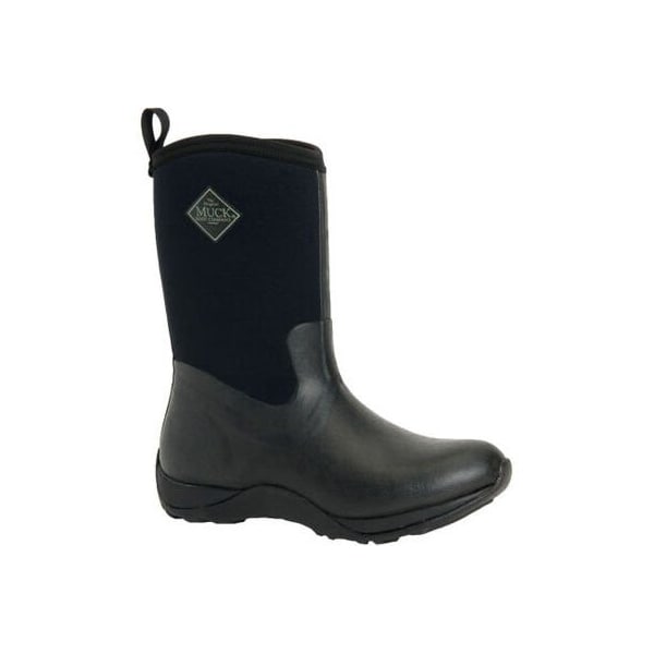 Muck Boot Co Women's Arctic Weekend Tall Rubber Boot, Plain Toe, Black, 8 - WAW-000-BLK-080