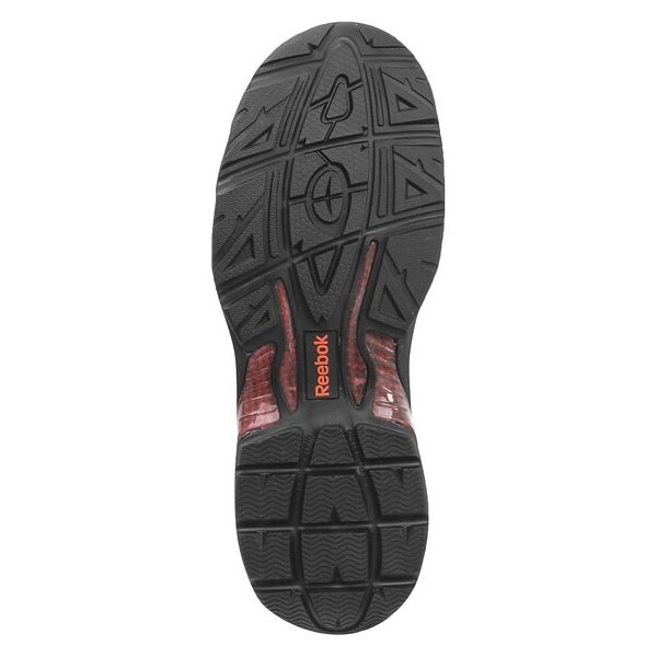 Reebok RB1061, Men's 3 in Composite Toe Athletic Shoe, Black/Red, 11, M, RB1061 - RB1061