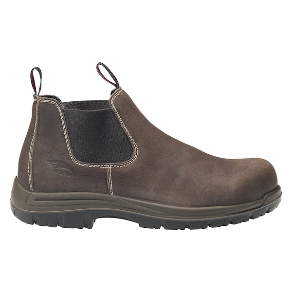 Avenger Safety Footwear Men's Composite Toe Slip-On Work Boot, Brown, 10.5, Medium, A7110 - A7110-10.5M