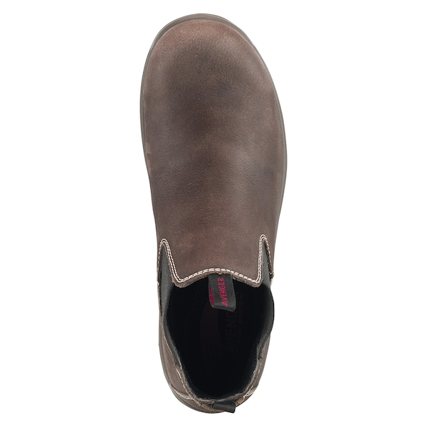 Avenger Safety Footwear Men's Composite Toe Slip-On Work Boot, Brown, 10.5, Medium, A7110 - A7110-10.5M