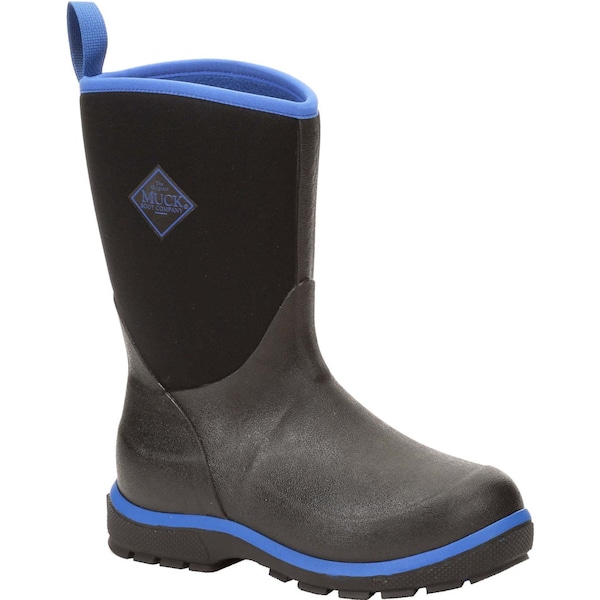 Muck Boot Co Youth Element Kids Rubber Boot, Plain Toe, 10" Height, Blue, 4 - KEL501   M  040